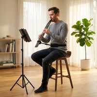 Electric Wind Instrument Waist Brace Harness Style Stabilizer Bracket Metal Rod