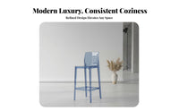 Counter Stool with Backrest Modern Minimalist Design Bar Chair Nordic Design aestheticSaving for Adults, Restaurant, Kitchen