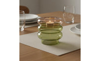 Vase Candle Holder 2-in-1 Design Circular Glass Vase Decorative Centerpiece
