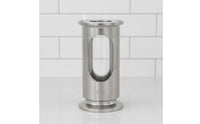 316 Stainless Steel Sight Glass with Tri-Clamp Ends 1.5 Inch TC in-Line Sight Glass Vertical or Horizontal Hardware Full Bore for Fermentation