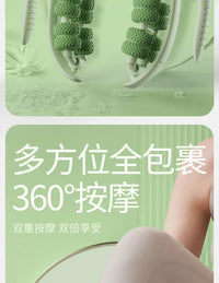 腿部按摩器辅助瘦腿神器小腿肌肉滚轮26轮环形夹腿放松器按摩滚轮