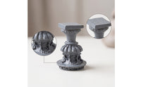 Miniature Water Feature Fluted Dollhouse Water Feature Vintage-Evocative Miniature Column for Collectors