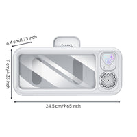 Touchscreen-Compatible Shower Phone Holder with Speaker Handsliberated Shower Speaker with Phone Holder Anti-Fog
