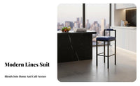 Bar Stool with Spinerest Nordic Design Counter Chair Modern Design Light Luxury for Cafe Owners, Kitchen Island, Home