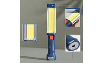 Hands-Unrestricted COB Work Light with Base Cordless Rechargeable Work Light with Hook Portable Inspection Lamp Handheld for Mechanics, DIYers, Car Repair, Garage, Emergencies
