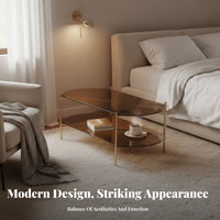 2-Tier Rolling Table on casters Nightstand Mobile Design Space-Saving for Students, Bedroom, Kitchen