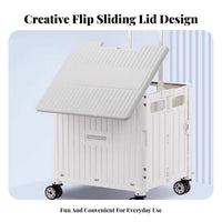 Foldable Trunk organizer Portable with Handles Foldable Multi-Compartment Bin