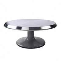 Cake Decorating Turntable Stable Cooking Gear Smooth Silvery Kitchen Tool