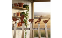 5 Pieces Metal Bird Outline Painted Finish Bird Cutout Set Nature-Inspired
