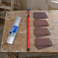 Universal Corner Sanding Tool with Aluminum Alloy Frame for Putty and Drywall