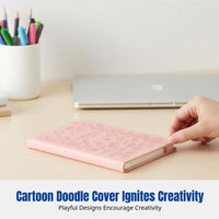 A6 Cute Notebook, Cartoon Strap, Student Stationery, PU Cover, Creative Design