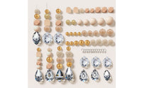 Wooden Bead Suncatcher Kit Diy Crystal Suncatcher Wooden Craft Set for Crafters, Beginners, Window, Porch, Garden