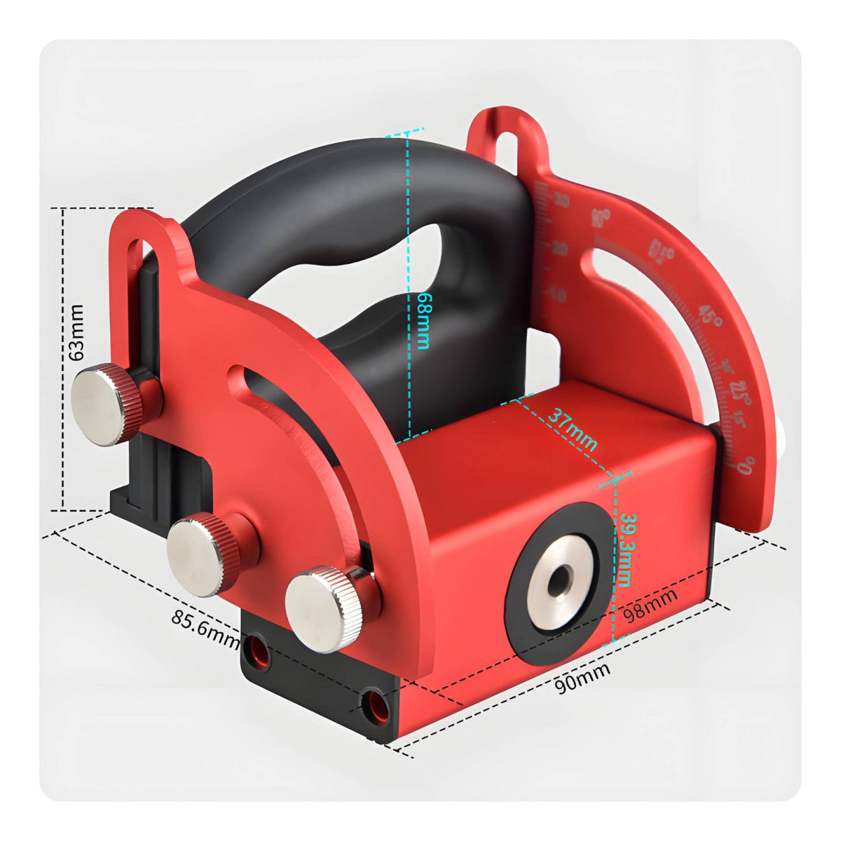 Oblique Hole Jig Portable Angle Guide Center Line Marking for DIY Users