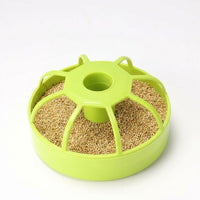 Automatic Bird Feeder and Cockatiel Feeder, Freestanding Budgie Feeder, Anti-Spill Indoor Bird Food Tray for Canary and Finch