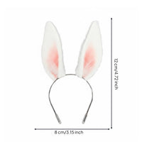 BJD Hare Ear Headpiece Handmade Cute Hare Ears Headband Realistic for Photo Prop, Cosplay