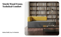 Hardwood Wood Frame Upholstered Waiting Bench configurable Combination Upholstered Bench with Backrest Modern design Commercial Furniture Performance Fabric Upholstery for Visitors, Salon Owners, Office Managers, Reception Area, Break Room