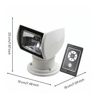 Marine Searchlight Compact Housing Remote Controlled Searchlight Long Range Beam Marine Light