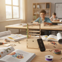 Window-Shade-Window Model Precision Mechanical Model with Remote Control Interactive Teaching Kit for Hobbyists