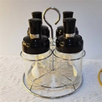 Condiment Bottle Rack Hangable Design condiment Holder Space Saving Metal Seasoning Holder
