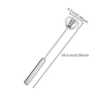 Press Action Rotation Semi-Automatic Whisk Multi-Functional Push down Egg Beater No Electricity Needed Hand Push Rotary Whisk Easy to Use for Bakers, Home Cooks, Cooking
