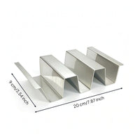 Tacos  Rack with Handle Flat-Bottom Tacos  Holder Metal Culinary Forming Rack for Kitchen
