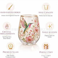 跨境新品Hummingbird Joy Tea Cup 蜂鸟晨喜茶杯家居亚克力工艺品