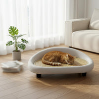 Hot Weather Cat Bed elevated sofa couch Easy to Clean Cooling Cat Bed Scratch Resistant Pet Furniture for Cats