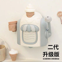 亚马逊儿童浴室冰淇淋泡泡机洗澡戏水玩具手动泡泡制造机冰淇淋机