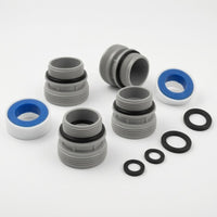 4 Pieces Sealing Rings Threaded Pool Hose Adapter PTFE Threaded Pool Hose Fitting Thread Seal Tape Stepped Barb Adapter