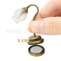 1:12 Scale DIY Dollhouse Mini LED Tulip Flower Table Lamp