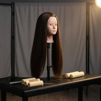 Hair Styling Practice Head Realistic Face Beauty Training Item