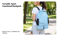 Separate Lower Compartment Drawstring Backpack Shuttlecock Graphic Badminton Backpack