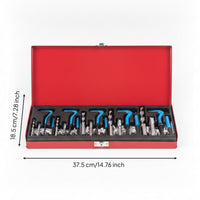 Metric Thread Repair Kit 131-Piece Portable Tap and Die Repair Kit