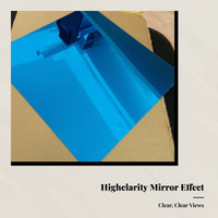 PVC Colored Acrylic Mirror Sheet, Organic Board, verdant, coral, Tea, 80x80mm