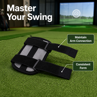 Golf Practice Set, 5-Piece Golf Practice Equipment for Posture Correction, Arm & Wrist Brace