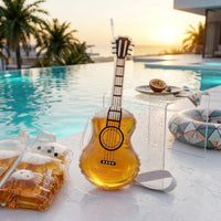 Beer Bottle Guitar Toy Transparent Musical Instrument Prop Lightweight Accessory for Partygoers, Costume Parties, Concerts