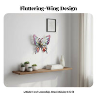 Lepidoptera Display Shelf Cut lepidopteranShaped Surface Mount Three-Dimensional Effect Corner Shelf for Home Decorators, Nature Lovers
