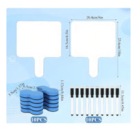 10 Pieces Double Sided Whiteboard Lightweight Handheld Dry Erase Board