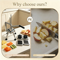 Commercial Multi-Function Hand-Cranked Vegetable Cutter with Interchangeable Blades