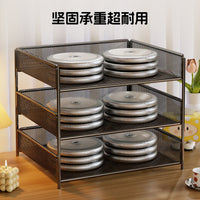 Multi-Layer Metal Book Stand for Desk, Student Textbook Organizer and Stationery Rack