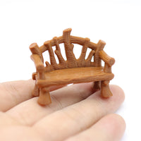 Elf Dream Bench Miniature Park Bench for Garden DIY Decor