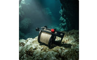 Diving Reel with Metal Frame Rigid Technical Diving Reel Compact for Divers, SMB Deployment