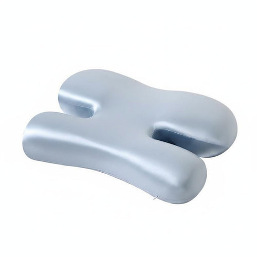Skin-Friendly I-Shaped Beauty Pillow Aids Back Sleeping Face Cradle Pillow Breathable for Skincare Enthusiasts, Adults, Sleep, Napping, Home