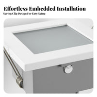 Zinc Alloy Construction LED Lamp Bracket Waterproof Ceiling Lamp Mounting Frame Adjustable Angle for Bathroom, Hotel, Retail Shop