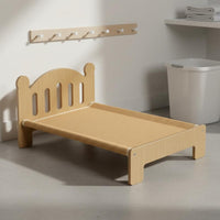 Cat Sleeping Bed All Season Wooden Cat Bed Breathable Mat Animal Furniture for Indoor