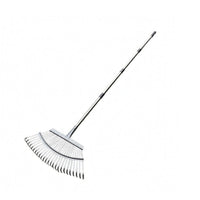 Stainless Steel Foliage Rake Sturdy Detachable Foliage Rake Multi-Purpose