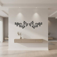 Olive Branch Wall Decor Vine Foliage Wall Art Effortless to Hang Wrought Metal Leaf Decor for Bedroom