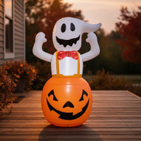 Inflatable Inflatable Specter With | Lighted, Pumpkin specter Inflatable, for Yard
