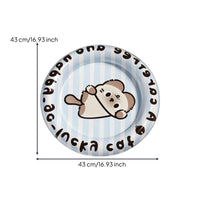Cooling Bed with Raised Rim Round for Warm Weather, Cats
