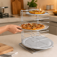 Pizza Rack Kitchen Rack 30.5cm Chrome Finish Countertop Use